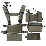 FMA Tactical Fight Vest Rig Set Micro Chest Rig Low Profile Mini Cordura Coyote Brown(CB)