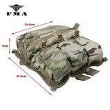 FMA New FPC Style Vest Special Zipper Back Panel Pouch Military Tactical Backplane Bags 3549