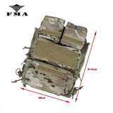 FMA Tactical Vest Zipper Pouch Bags Multicam Limited Edition for Tactical Vest 16-19 AVS JPC2.0 CPC