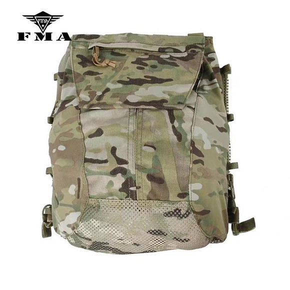 FMA Multicam Tactical Vest Zipper-on Panel Bag CPC AVS JPC2.0 Pouch Shooting Military Vest Plate Carrier Bags Free Shipping