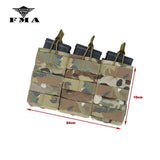 FMA Triple Molle 556 Magazine Pouch Tactical Military Pouches MOLLE Vest Trigeminy Storage Bag