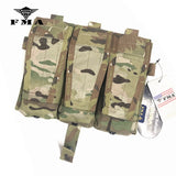 FMA M4 Triad Magazine Pouch Multicam for Tactical Vest AVS JPC Vest Molle Front Panel