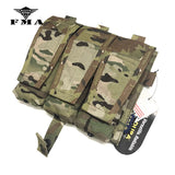 FMA M4 Triad Magazine Pouch Multicam for Tactical Vest AVS JPC Vest Molle Front Panel