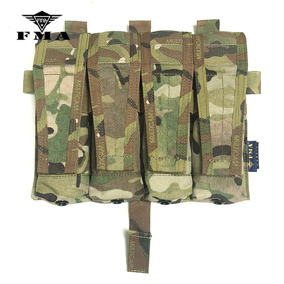 FMA MP7 Quadruple Magazine Pouch Molle 500D Cordura for Tactical Vest AVS JPC2.0 Vest