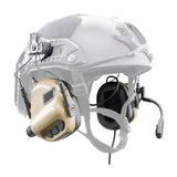 EARMOR Tactical Headset & RAC Rail Adapter Set Noise Canceling Military Aviation Communication