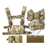 FMA Tactical Chest Rig Full Set Multicam Cordura 500D SS Micro Low Profile Light Fight