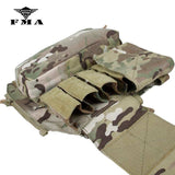 FMA Tactical Zipper Pack Pouch MC Zip-On Panel for TMC Vest JPC CPC AVS Military Molle Zipper Pack