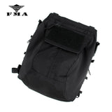 FMA Military Tactical Vest Zipper Pouch Bag Black Zip Panel Back Pack NG Ver