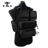 FMA Tactical Zipper Pouch Bags Black for TMC Tactical Vest 16-19 AVS JPC2.0 CPC