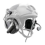 EARMOR Tactical Headset & RAC Rail Adapter Set Noise Canceling Military Aviation Communication