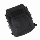 FMA Military Tactical Vest Zipper Pouch Bag Black Zip Panel Back Pack NG Ver