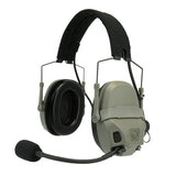 FCS Tactical AMP HeadSet Noise Reduction Military Aviation Communication Head-mounted Headphone
