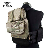 FMA Tactical Zipper Pack Pouch MC Zip-On Panel for TMC Vest JPC CPC AVS Military Molle Zipper Pack