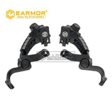 EARMOR M16C  New Headset  Back Rail Mount Bracket ARC Rail Adapter for M31 / M32 / M31H / M32H Headset