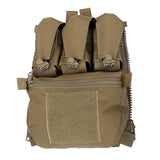 FMA New FPC Style Vest Special Zipper Back Panel Pouch Military Tactical Backplane Bags 3549