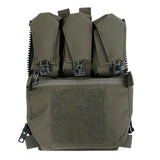 FMA New FPC Style Vest Special Zipper Back Panel Pouch Military Tactical Backplane Bags 3549