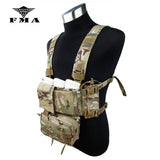 FMA Tactical Chest Rig Full Set Multicam Cordura 500D SS Micro Low Profile Light Fight