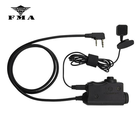 EARMOR Tactical Headset PTT Kenwood Military Adapter PTT  for Airsoft MSA Sordin/3M Peltor