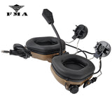 EARMOR Tactical Headset & RAC Rail Adapter Set Noise Canceling Military Aviation Communication